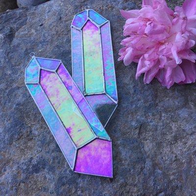 Crystal stained glass sun catchers