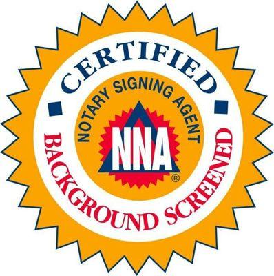 NNA Certified Notary Signing Agent, Background check by NNA; Merchants Bonding Company