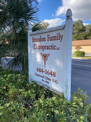 Brandon Family Chiropractic - Street Sign