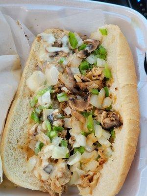 Simple Chicken Philly (don't be fooled by all the mushrooms peppers and onions)