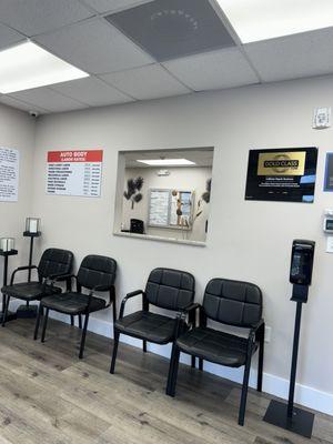 Clean and modern waiting areas