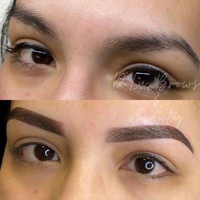 Ombré powder brows