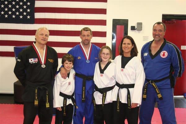 Great job on everyone achieving their goal of Black Belt at MMA USA TaeKwonDo