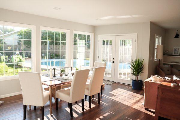 Dining room remodel we did, we also used some of our products in staging.