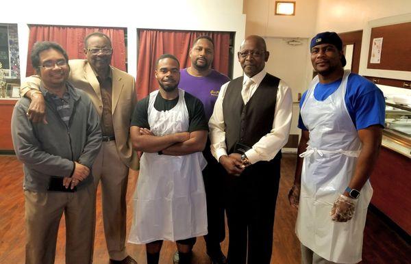 Southside Men. Servants of the Most High... prepping Mother's Day brekkie 2018