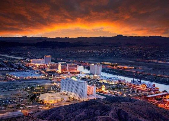 Laughlin, NV at sunset