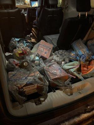 1/31/23 car failed with $223 worth of groceries in it!