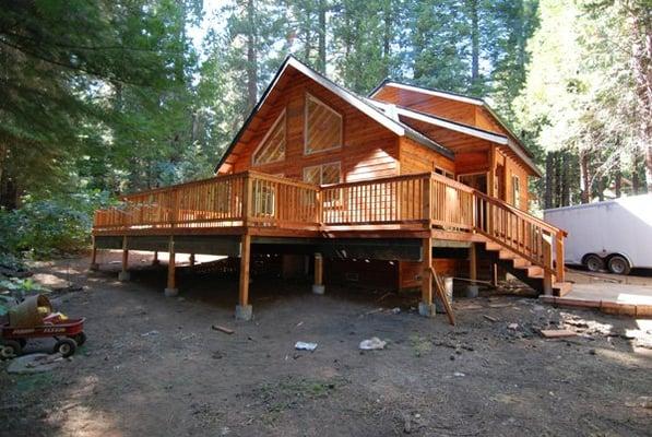 Mega remodel - from a one-story cabin to a two-story chalet!