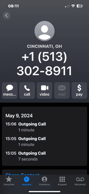 call length to danielle, during which she cursed at me nonstop for almost 30 seconds because I said they couldn't train at my gym. #tantrum