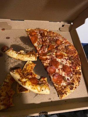 3 meat pizza