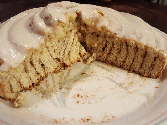 Giant Cinnamon Roll Cake