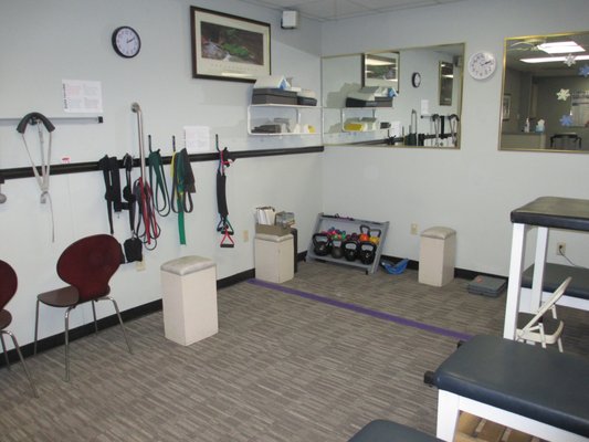 Physical Therapy & Rehabilitation Area.