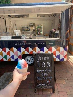 Bomb pop shaved ice