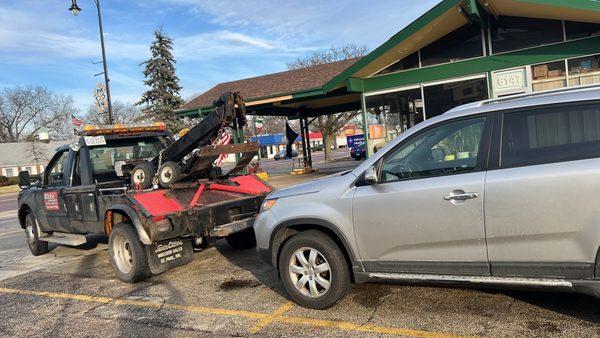 Towing a truck