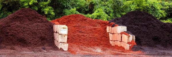 Brown, red and black dyed Amerimulch