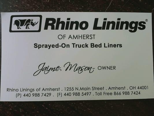 Spray-In bed liners are just one of the many services we offer.