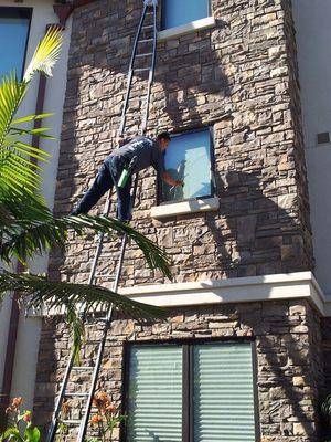 Residential window cleaning