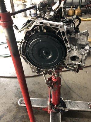 Rebuilt Honda Accord transmission.