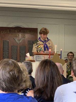 Eagle Ceremony in Chapel