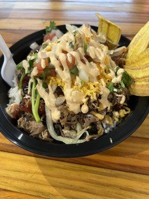 Pulled Pork Rice Bowl