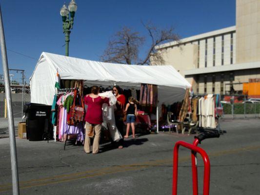 Some clothing vendors