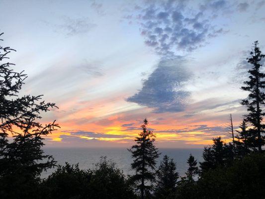 Sunset views from redoubt cabin