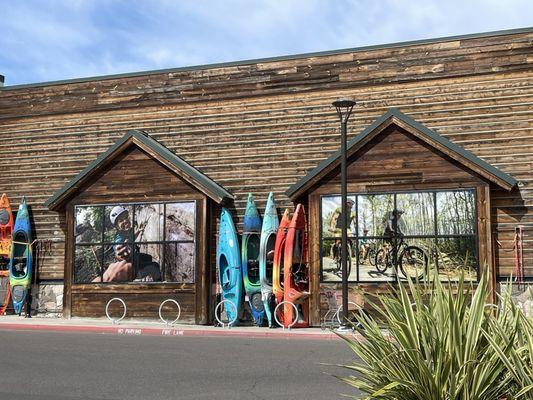 Front of Public Lands with 'bike racks' !