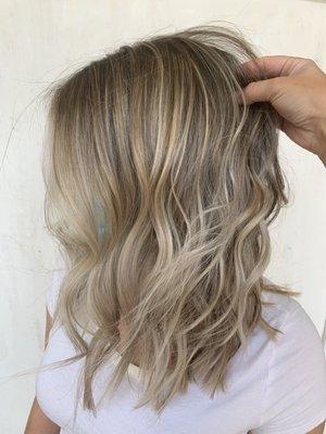 blonde balayage & cut by Terra Jenkins @terralynnhair