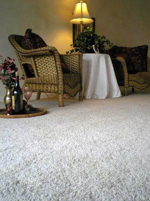 Residential Home Living Room Carpet Installation