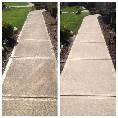 Pressure washing services.