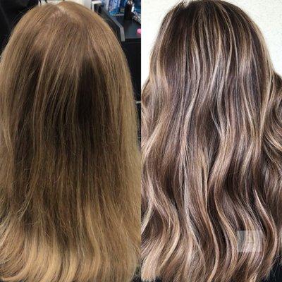 Before and After Highlights with Dimensions