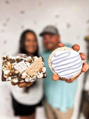 Loaded brownie bar and handcrafted PopTarts