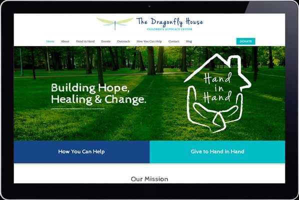 Website for The Dragonfly House.