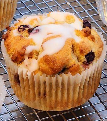 Keto Lemon Blueberry Muffin