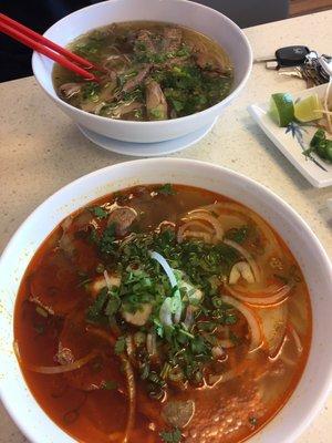 Pho BBQ and spicy hue noodles