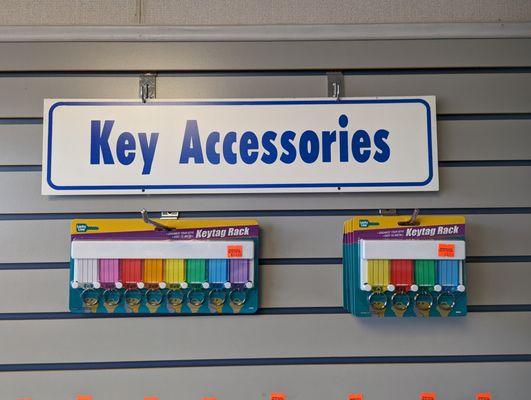 Various fun key accessories