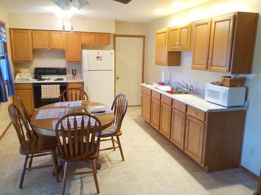 opened kitchen floor layout