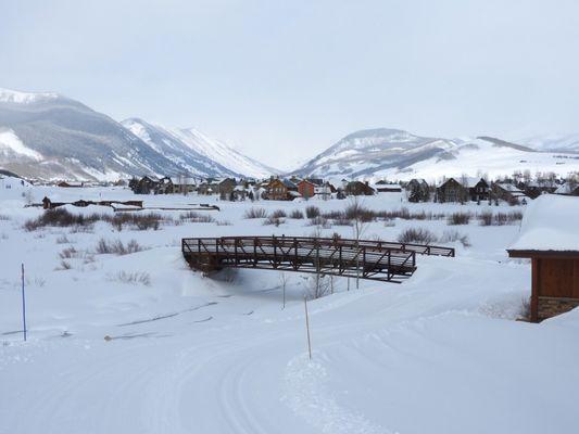 Along the bike trail.