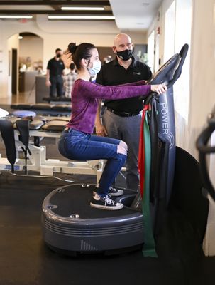 Power Plate Therapy - eases pain, promotes faster recovery, and improves joint function.