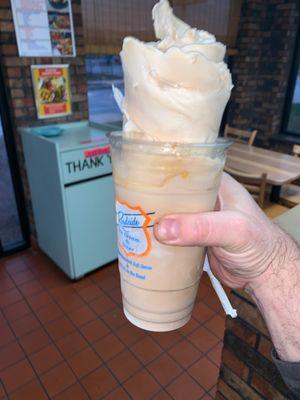 Large Chocolate Butterscotch shake!