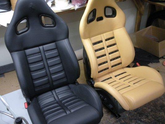 Ferrari seats before & after UPGRADE!