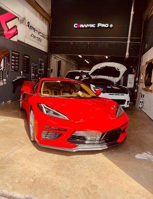 2022 Chevrolet Corvette. Ceramic Pro Paint Protection Film Full front & Ceramic Pro Silver Package (5 year warranty)