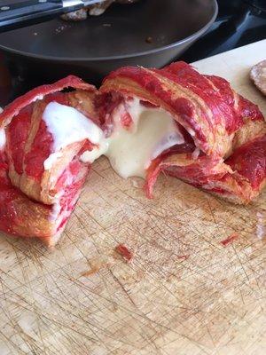 Strawberry cheese croissant