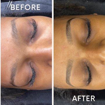 Brow wax and tint