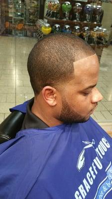 A cut by Reem the barber, at Graceful Touch Barber and Beauty Salon.