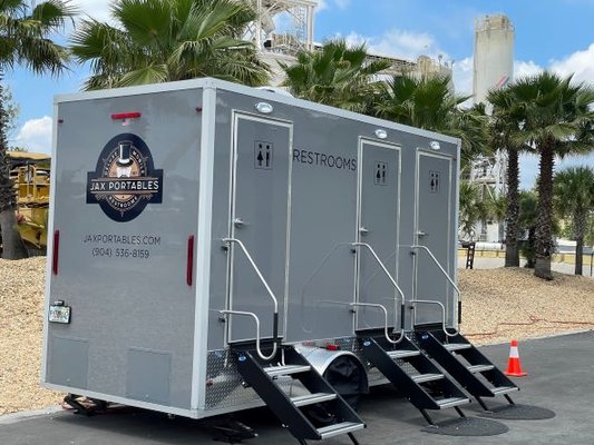 Our new 3 station restroom trailer.