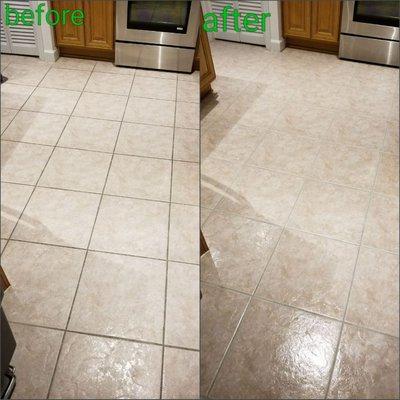 Tile and grout looks new thanks Hygea Carpet Cleaning in Niceville Florida