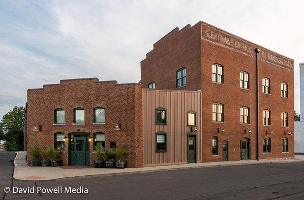 BC Wood Properties office building. Taken at sunrise to capture the warmth of the day starting to begin.