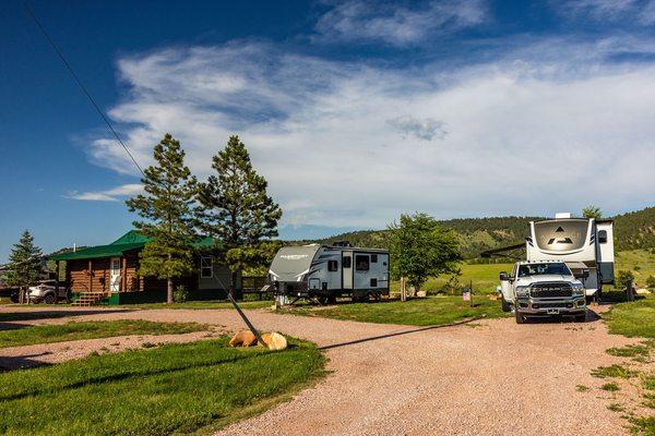 Stay in one of our full hook up RV sites or rent a cabin for the non campers.