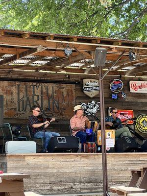 live music outside.